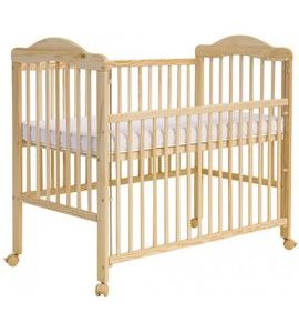 SCARLETT DĚTSKÁ POSTÝLKA SCARLETT ALEK - PŘÍRODNÍ (BOROVICE) - STAHOVACÍ BOČNICE - 120 X 60 CM - DŘEVĚNÉ POSTÝLKY - SPINKÁNÍ