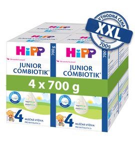 HIPP 4X BATOLECÍ MLÉKO HIPP 4 JUNIOR COMBIOTIK 700G - KOJENECKÁ MLÉKA - KRMENÍ