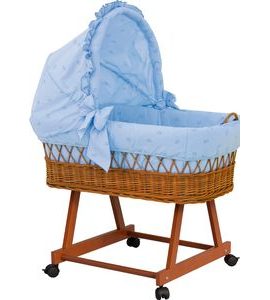 SCARLETT PROUTĚNÝ KOŠ PRO MIMINKO S BOUDIČKOU MÉĎA MODRÝ - KOŠÍKY A KOLÉBKY - SPINKÁNÍ
