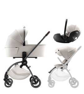BRITAX-RÖMER SET KOČÁREK RIO + HLUBOKÁ KORBA + AUTOSEDAČKA BABY-SAFE PRO LUX - TROJKOMBINACE - KOČÁRKY A PŘÍSLUŠENSTVÍ