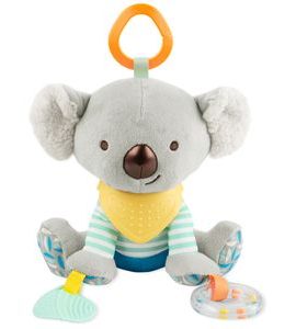SKIP HOP HRAČKA AKTIVNÍ NA C KROUŽKU BANDANA BUDDIES KOALA 0M+ - AKTIVNÍ HRAČKY - PRO DĚTI