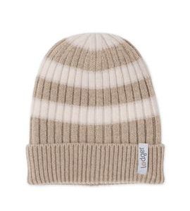 LODGER ČEPICE STRIPE MERINO BEIGE 6 - 12 MĚSÍCŮ - ČEPIČKY A KLOBOUČKY - PRO DĚTI
