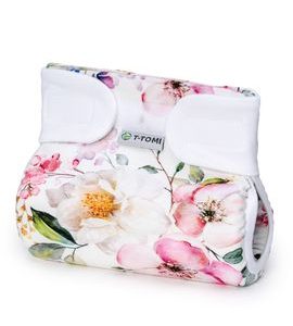 T-TOMI ORTOPEDICKÉ ABDUKČNÍ KALHOTKY - SUCHÝ ZIP BLOSSOMS (3-6KG) - PLENKOVÉ KALHOTKY - PŘEBALOVÁNÍ