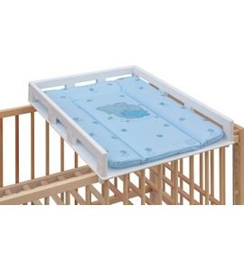 SCARLETT PŘEBALOVACÍ PULT OGY NA POSTÝLKU BÍLÝ S PŘEBALOVACÍ PODLOŽKOU SLON MODRÝ - PŘEBALOVACÍ PULTY - PŘEBALOVÁNÍ