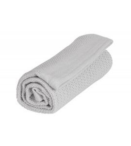 VINTER & BLOOM DEKA SOFT GRID ORGANIC DOVE GREY - DĚTSKÉ DEKY PRO MIMINKA - SPINKÁNÍ