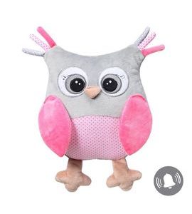 BABYONO PLYŠOVÁ SOVA SOFIA MODRÁ - CHRASTÍTKA - PRO DĚTI
