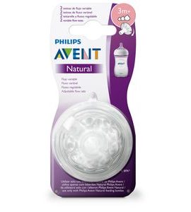 PHILIPS AVENT DUDLÍK NATURAL VARIABILNÍ PRŮTOK 2KS - SAVIČKY A PÍTKA - KRMENÍ