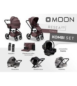 MOON RESEA 2.0 KOMBI SET - TONKA - KOMBINACE S PŘÍSLUŠENSTVÍM - KOČÁRKY A PŘÍSLUŠENSTVÍ