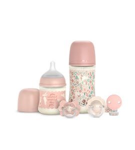 SUAVINEX NOVOROZENECKÝ SET WONDERLAND RŮŽOVÝ - VÝHODNÉ SADY - KRMENÍ