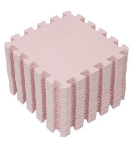 RIALTO BABY HRACÍ PODLOŽKA PUZZLE LIGHT PINK 120X120CM - HRACÍ PODLOŽKY NA ZEM - SPINKÁNÍ