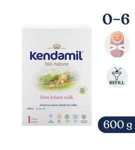 KENDAMIL BIO NATURE 1 (600 G) - EXPIRACE 11.10.2026 - KOJENECKÁ MLÉKA - KRMENÍ