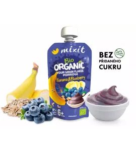 MIXIT BIO KAPSIČKA – BANÁN A BORŮVKA - DO TAŠKY NA VYCHÁZKU - PRO MAMINKY