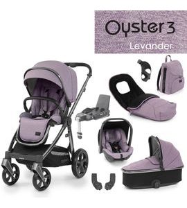 OYSTER3 NEJLEPŠÍ SET 8 V 1 - LAVENDER 2023 - KOMBINACE S PŘÍSLUŠENSTVÍM - KOČÁRKY A PŘÍSLUŠENSTVÍ