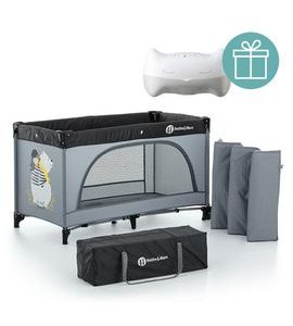 PETITE&MARS POSTÝLKA CESTOVNÍ NYJA + PŘENOSNÝ PROJEKTOR 3V1 HOOTY 0M+ - CESTOVNÍ POSTÝLKY - SPINKÁNÍ