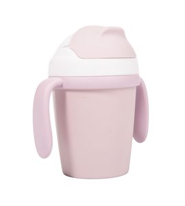 BO JUNGLE HRNÍČEK SE SLÁMKOU CPLA PINK - DĚTSKÉ HRNEČKY - KRMENÍ