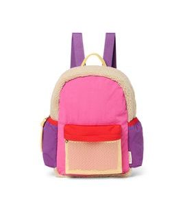 STUDIO NOOS PATCHWORK MIDI BACKPACK - BATŮŽEK BRIGHT PINK - BATOHY A TAŠKY - PRO DĚTI