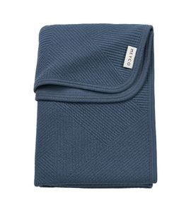 MEYCO ŽAKÁROVÁ FLANEL DEKA PURE - INDIGO - DĚTSKÉ DEKY PRO MIMINKA - SPINKÁNÍ