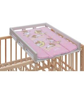 SCARLETT PŘEBALOVACÍ PULT OGY NA POSTÝLKU ŠEDÝ S PŘEBALOVACÍ PODLOŽKOU GALAXY RŮŽOVÁ - PŘEBALOVACÍ PULTY - PŘEBALOVÁNÍ