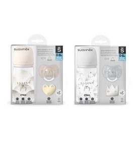 SUAVINEX SUAVINEX | SADA LÁHEV 270ML + DUDLÍK FYZIOLOGICKÝ 0/6M + KLIP JOY - VÝHODNÉ SADY - KRMENÍ