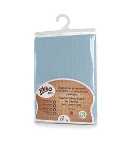 KIKKO BAMBUSOVÉ PROSTĚRADLO S GUMOU XKKO BMB 50X70 BABY BLUE - PROSTĚRADLA - SPINKÁNÍ