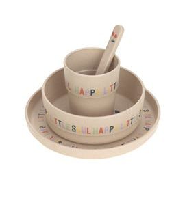 LÄSSIG BABIES DISH SET PP/CELLULOSE HAPPY FRUITS CHERRY - MISKY, TALÍŘKY A PODLOŽKY - KRMENÍ