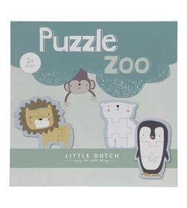 Little Dutch Dřevěné puzzle ZOO