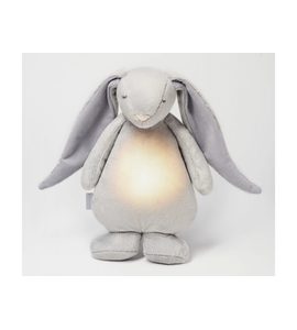 MOONIE USÍNÁČEK ZAJÍČEK 2.0 SILVER - USÍNÁČCI ŠUMÍCÍ / S TLUKOTEM - PRO DĚTI