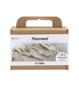 CREATIV COMPANY KREATIVNÍ SADA MINI CRAFT KIT MACRAMÉ KEY RINGS - VÝTVARNÉ POMŮCKY A HRAČKY - PRO DĚTI