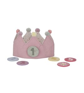 LITTLE DUTCH NAROZENINOVÁ KORUNKA S ČÍSLY PINK - HRAČKY PRO DĚTI - PRO DĚTI