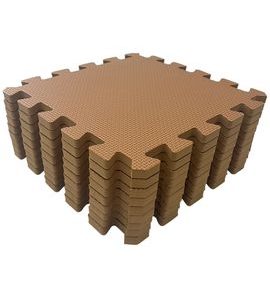 RIALTO BABY HRACÍ PODLOŽKA PUZZLE BROWN 90X90 CM - HRACÍ PODLOŽKY NA ZEM - SPINKÁNÍ