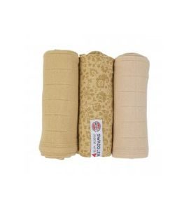 LODGER SWADDLER FLOWER TRIBE 3BALENÍ 70 X 70 CM SAND - LÁTKOVÉ PLENY SKLÁDANÉ - PŘEBALOVÁNÍ