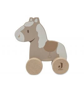 JOLLEIN KŮŇ NA KOLEČKÁCH DŘEVĚNÝ NOSTALGIC RIDE - AUTÍČKA A JEZDÍCÍ - PRO DĚTI