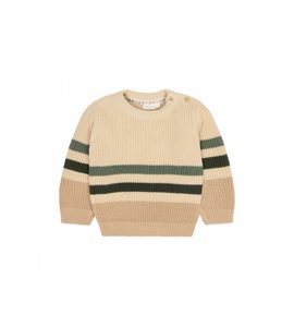 LITTLE DUTCH SVETŘÍK PLETENÝ WARM TAUPE VEL. 92 - KABÁTKY, MIKINKY - PRO DĚTI