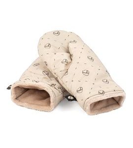 EMITEX RUKAVICE - ALMOND - RUKÁVNÍKY NA KOČÁREK - KOČÁRKY A PŘÍSLUŠENSTVÍ