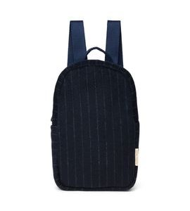 STUDIO NOOS FLANNEL CHALKSTRIPE MINI BACKPACK - BATŮŽEK DARK BLUE - BATOHY A TAŠKY - PRO DĚTI