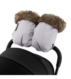 MOMI RUKAVICE KE KOČÁRKU MOMI ŠEDÉ - RUKÁVNÍKY NA KOČÁREK - KOČÁRKY A PŘÍSLUŠENSTVÍ