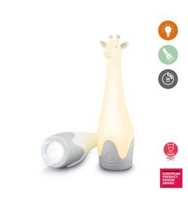ZAZU ŽIRAFA GINA ŠEDÁ - SVÍTILNA S NOČNÍM SVĚTLEM - NOČNÍ SVĚTLA - SPINKÁNÍ