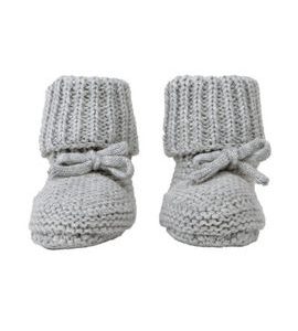 LODGER SLIPPER KNIT STEEL 0 - 6 MĚSÍCŮ - BOTIČKY - PRO DĚTI