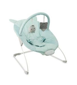 MOMI VIBRAČNÍ LEHÁTKO S MELODIEMI MOMI GLOSSY MODRÉ - LEHÁTKA A HOUPADLA - SPINKÁNÍ