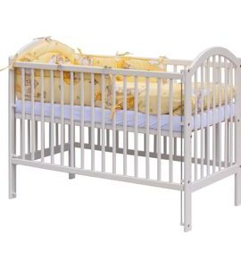 SCARLETT POSTÝLKA 120X60CM S KOMPLETNÍ VÝBAVOU MRÁČEK BÉŽOVÁ - DŘEVĚNÉ POSTÝLKY - SPINKÁNÍ