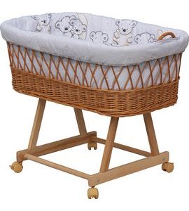 SCARLETT MOJŽÍŠŮV KOŠÍK S PODVOZKEM PRO MIMINKO TORO ŠEDÁ - KOŠÍKY A KOLÉBKY - SPINKÁNÍ