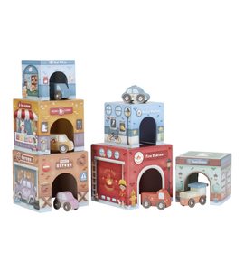 LITTLE DUTCH KOSTKY STOHOVACÍ S AUTÍČKY - LITTLE DUTCH - PRO DĚTI