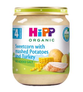 BIO BRAMBOROVÉ PYRÉ S KUKUŘICÍ A KRŮTÍM MASEM - MASO/ZELENINA - KRMENÍ