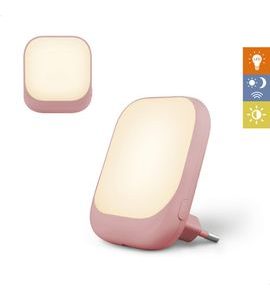 ZAZU SOCKET RŮŽOVÉ - NOČNÍ SVĚTLO DO ZÁSUVKY SE SENZOREM SOUMRAKU - NOČNÍ SVĚTLA - SPINKÁNÍ
