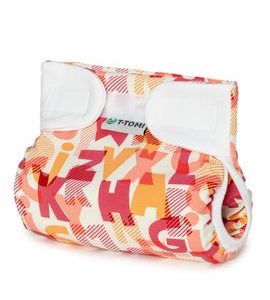 T-TOMI ORTOPEDICKÉ ABDUKČNÍ KALHOTKY - SUCHÝ ZIP PINK ALPHABET (5-9KG) - PLENKOVÉ KALHOTKY - PŘEBALOVÁNÍ