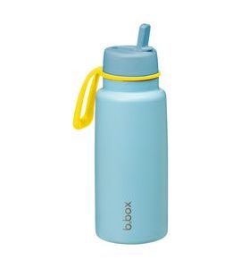 B.BOX NEREZOVÁ TERMOLAHEV S BRČKEM 1L - SVĚTLE MODRÁ/ŽLUTÁ - TERMOOBALY A TERMOSKY - KRMENÍ