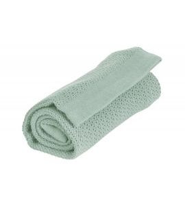 VINTER & BLOOM DEKA SOFT GRID ORGANIC SAGE GREEN - DĚTSKÉ DEKY PRO MIMINKA - SPINKÁNÍ