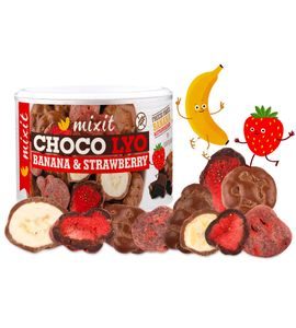 MIXIT KŘUPAVÉ BANÁNKY A JAHODY V ČOKOLÁDĚ - SLADKÉ ZOBÁNÍ - PRO MAMINKY