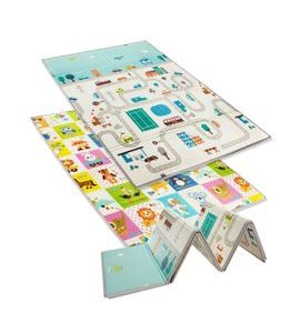 ZOPA MULTIFUNKČNÍ PĚNOVÁ SKLÁDACÍ PODLOŽKA OBOUSTRANNÁ 180X120 - HRACÍ PODLOŽKY NA ZEM - SPINKÁNÍ