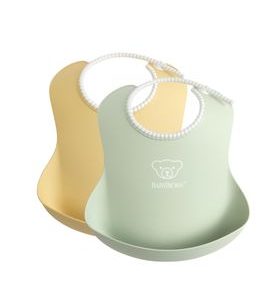 BABYBJÖRN BRYNDÁKY 2KS PUDROVĚ ŽLUTÝ/PUDROVĚ ZELENÝ - BRYNDÁKY - KRMENÍ